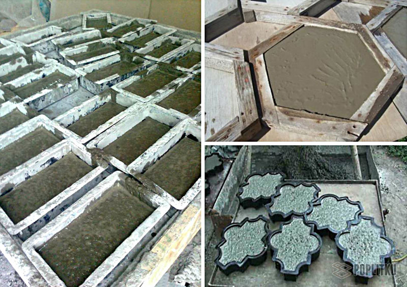 Как сделать бетон для тротуарной плитки в домашних условиях