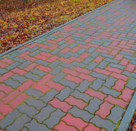 Укладка фигурной тротуарной плитки